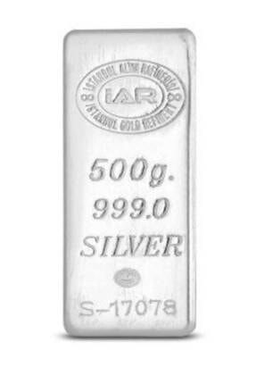 500 gram Iar Külçe 999 Ayar Gümüş Kar Sarraf KAR9900500