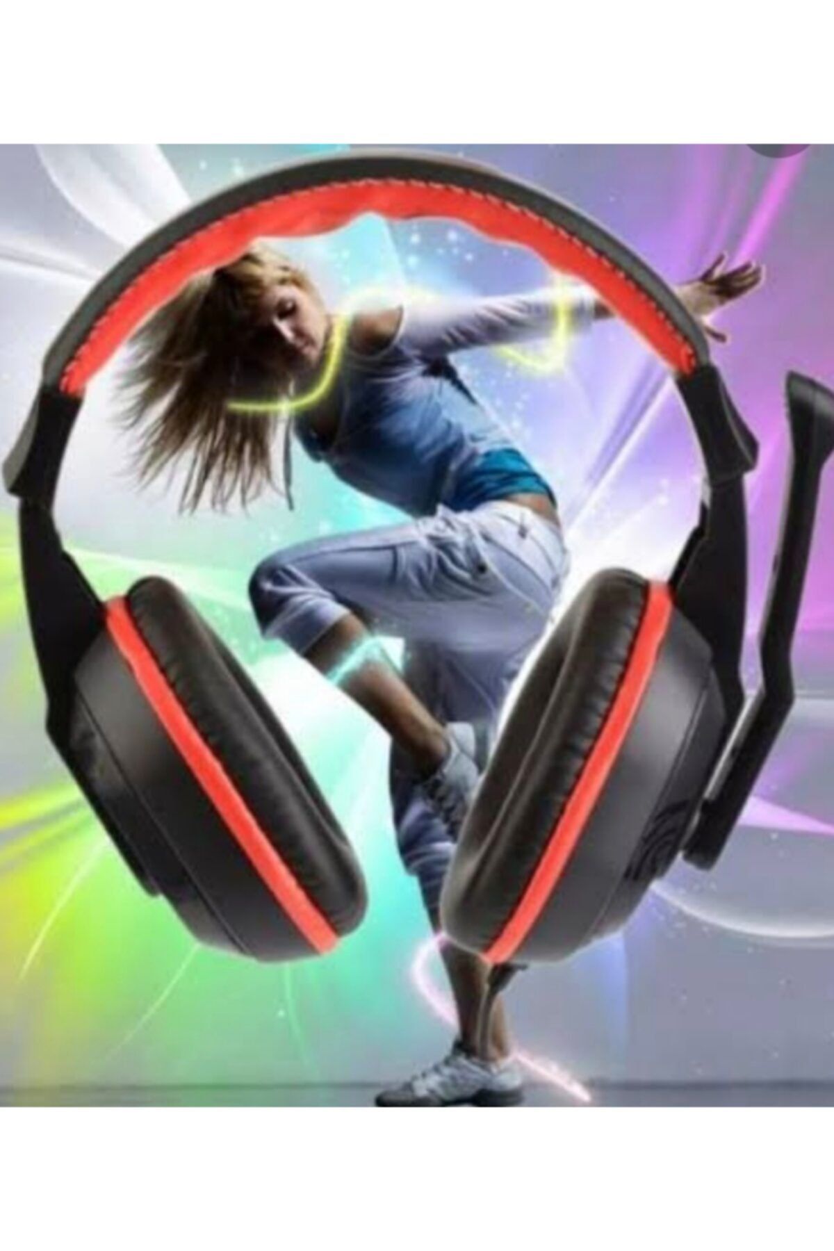 Gaming Headset Mikrofonlu Usb Kulaküstü Kulaklık A65 Yeşil #5