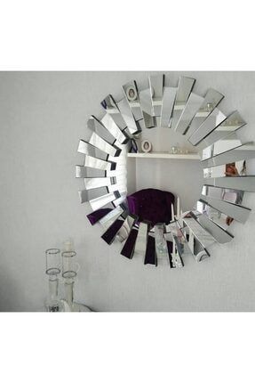 Sadeceonda Piyano Dekoratif Duvar Aynası 70 Cm - Gümüş Tbx-krs7171