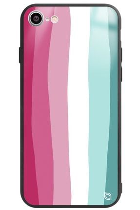 Iphone 7 Rainbow Gökkuşağı Premium Desenli Glossy Telefon Kılıfı rainbowglossy_168