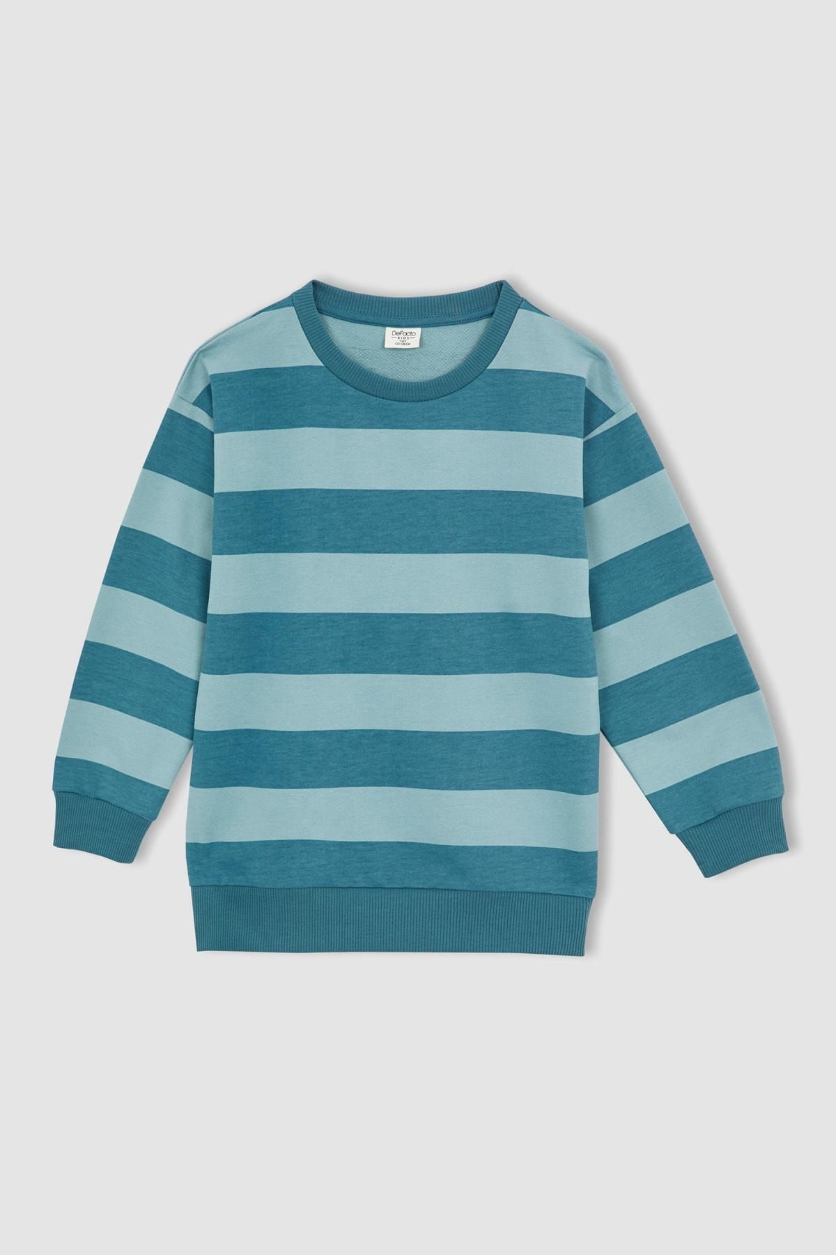 DeFacto Sweatshirt - Blau - Oversized