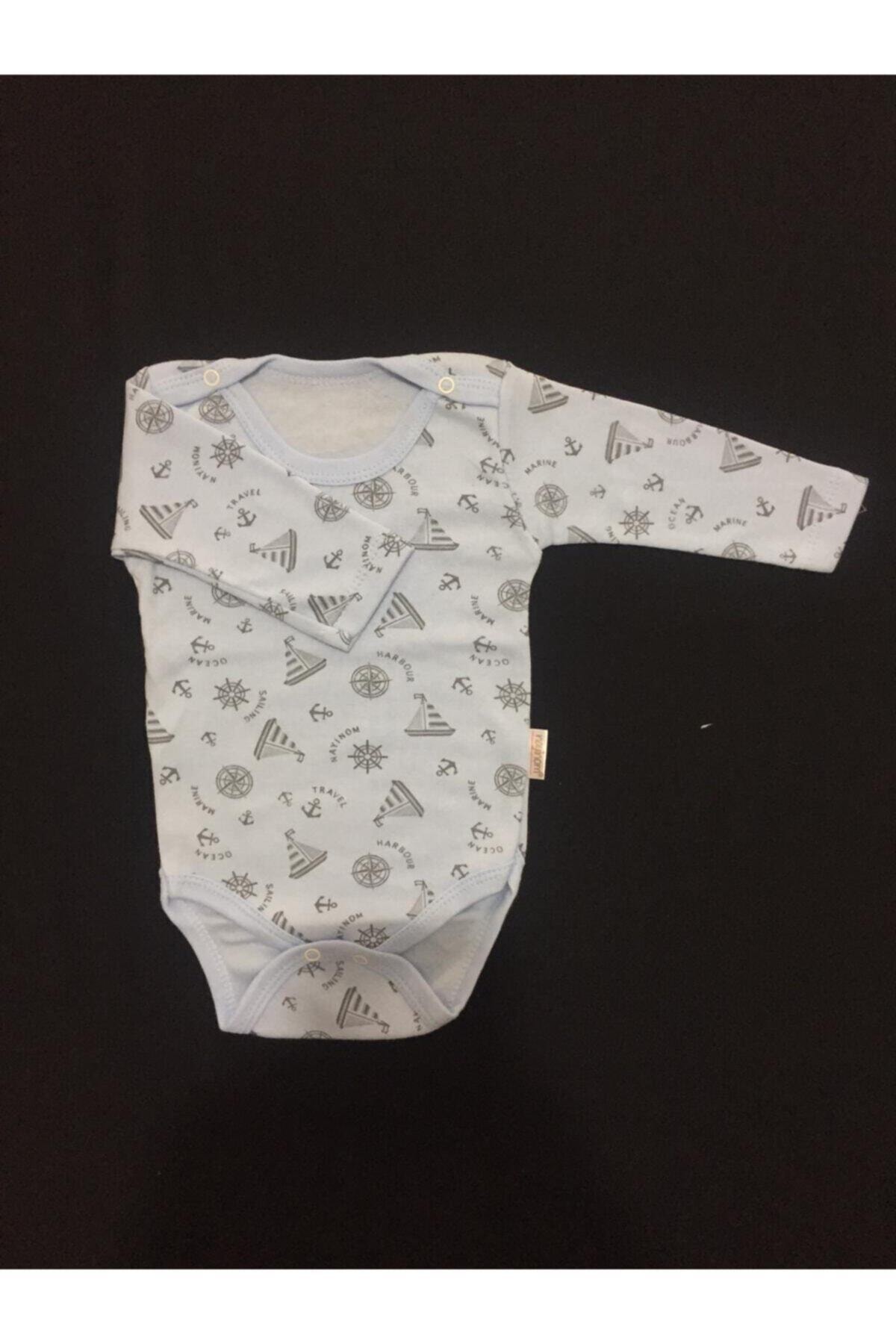 بادی نوزادی پسرانه – دخترانه سفید BABYİBO | 290820206 اورجینال - تصویر 2