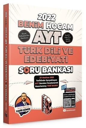Benim Hocam 2022 Yks Ayt Türk Dili Ve Edebiyatı Soru Bankası - Kadir Gümüş Hocam Yayınları 9786052773741
