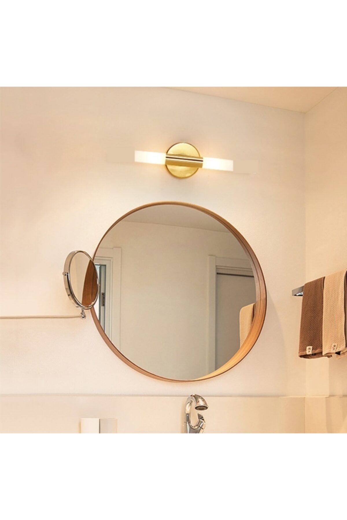 Semco Led Aydınlatma Altın Renk Kaplamalı Infınıty Duvar Aplik Fiyatı ...