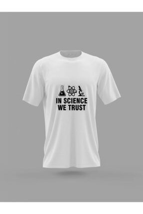 Bilime Güveniriz Laborant Sevgiliye Baskılı T-shirt PNRMTSHRT4660