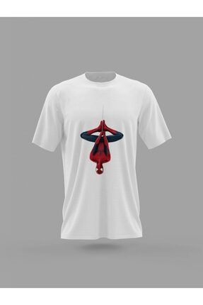 Unisex Marvel Karakterleri Spiderman Tasarım Baskılı T-shirt PNRMTSHRT4711