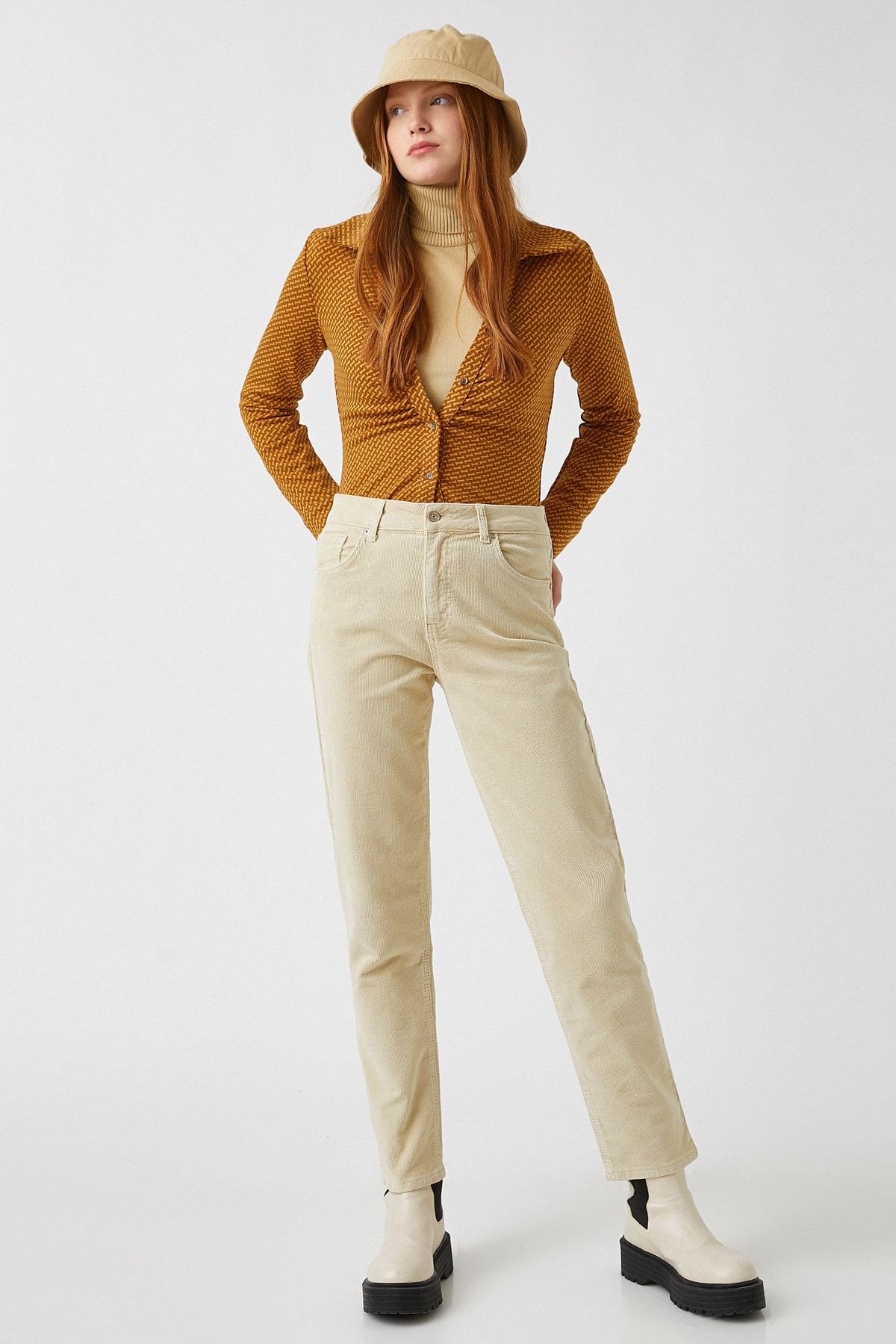 Koton-Women's Stone Jeans 2WAL40039MW 2
