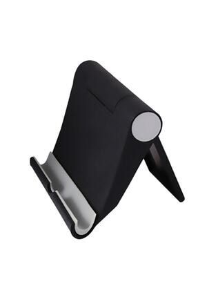 Masaüstü Telefon Tablet Standı Dock Açı Ayarlı Tutucu S059 Siyah Uyumlu Tablet Kılıfı-2077