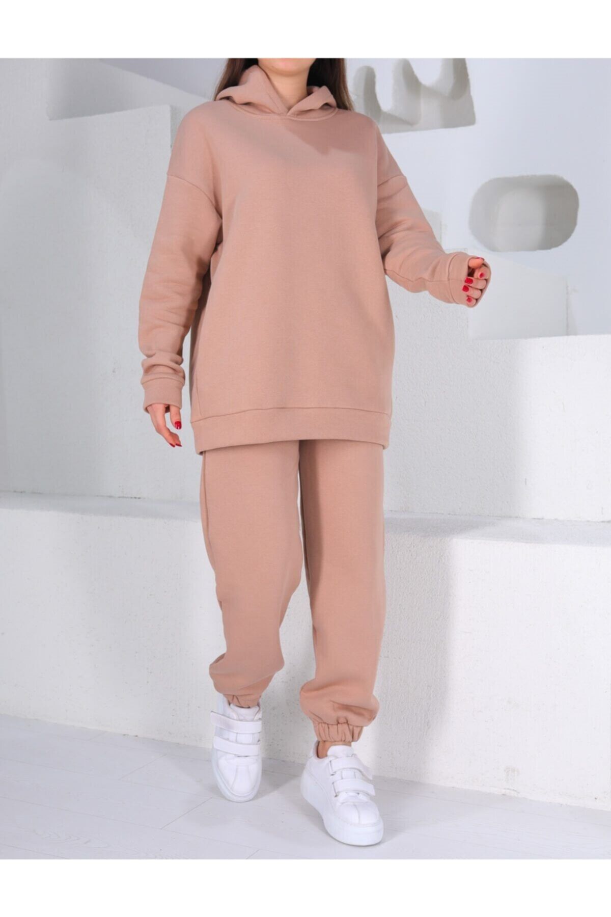 Oversized best sale hoodie tracksuit