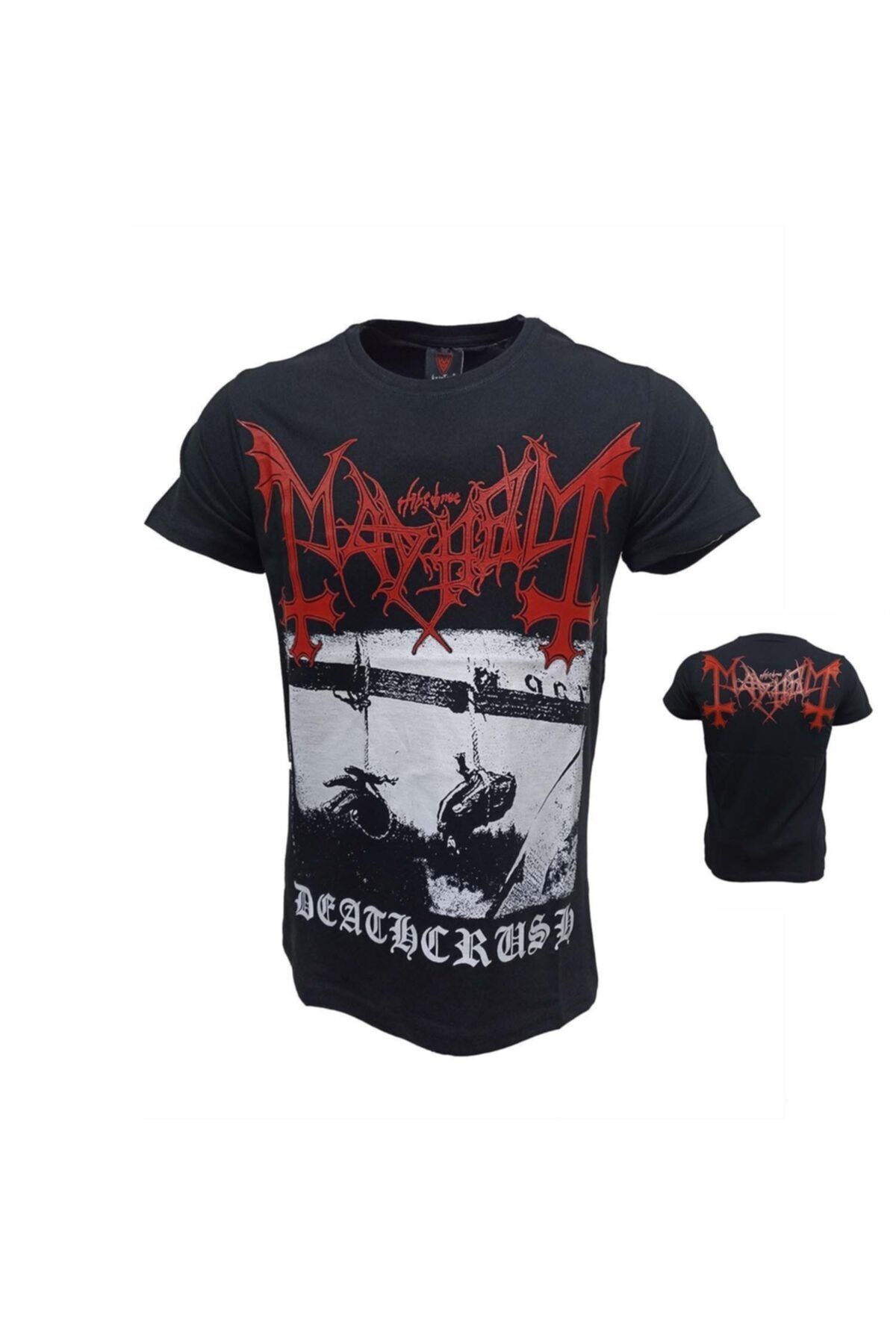 StudyoUmitTi ort Mayhem Deathcrush Metal Band Printed T Shirt Trendyol