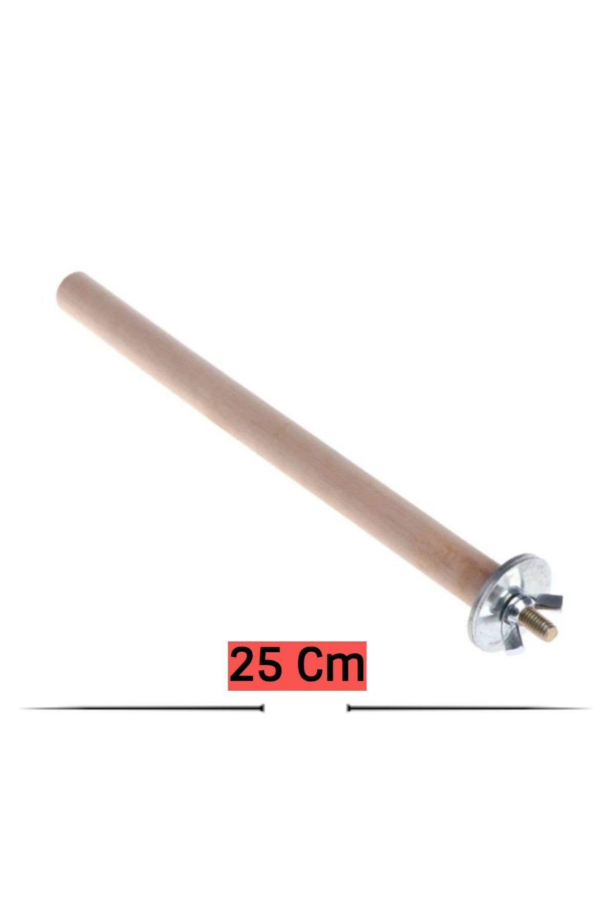 UniqBirdToys 2 Adet Ahşap Kuş Tüneği 25cm