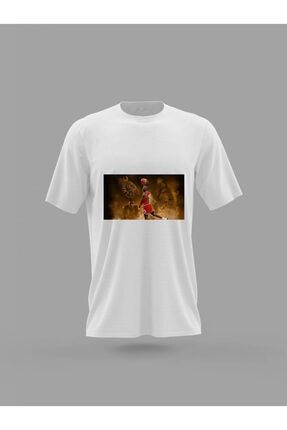 Unisex Nba Michael Jordan Bulls Basketbol Lakers Baskılı T-shirt PNRMTSHRT4037