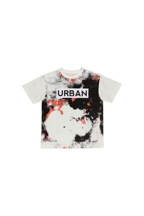 Erkek Çocuk Batik Desenli Kısa Kollu T-shirt 2211BK05016