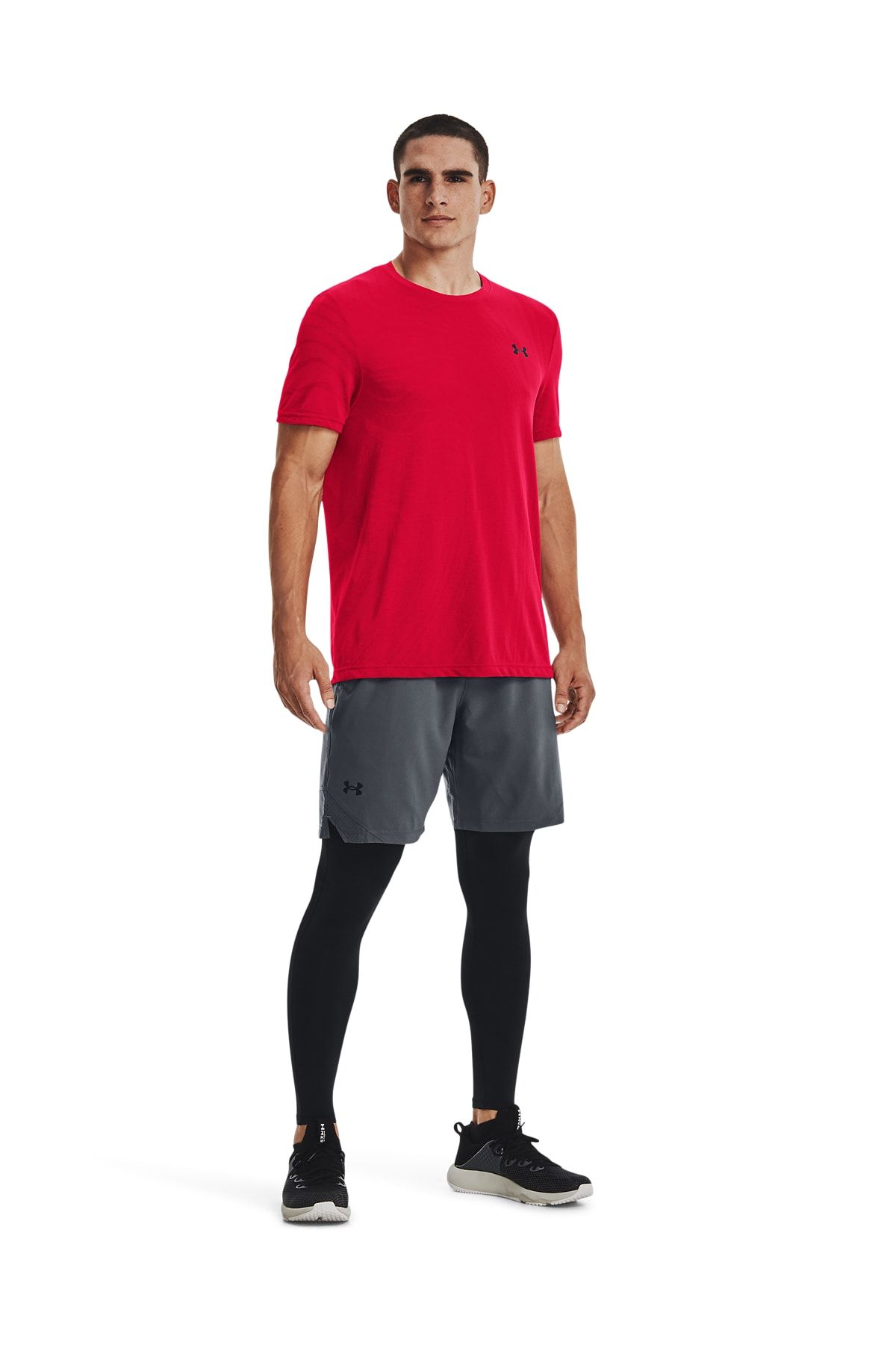 شورت ورزشی خاکستری مردانه بافندگی UA در 1370382 012 Under Armour