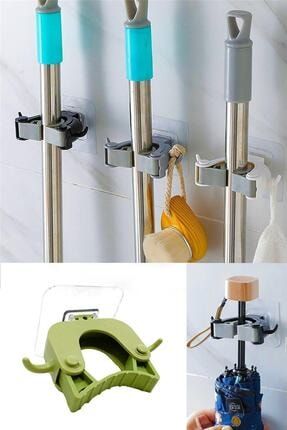 1 Adet - Paspas Süpürge Fırça Ve Mop Askısı Sap Tutucu Mutfak Banyo Askı MPTTC1