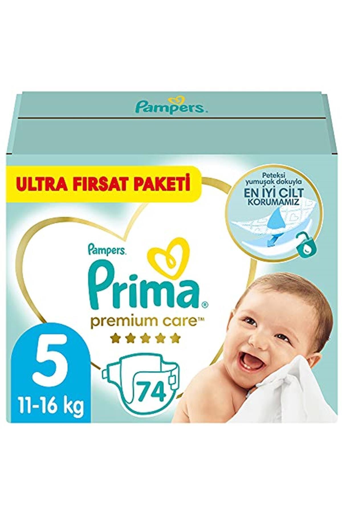 Prima Bebek Bezi Premium Care 5 Beden 74 Adet