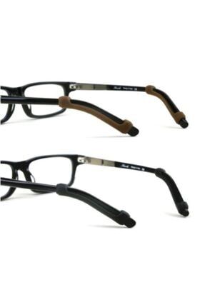 Gözlük Silikon Sap Ucu 1 Çift(KAHVERENGİ) Anti kayma silikon kulak sap ucu
