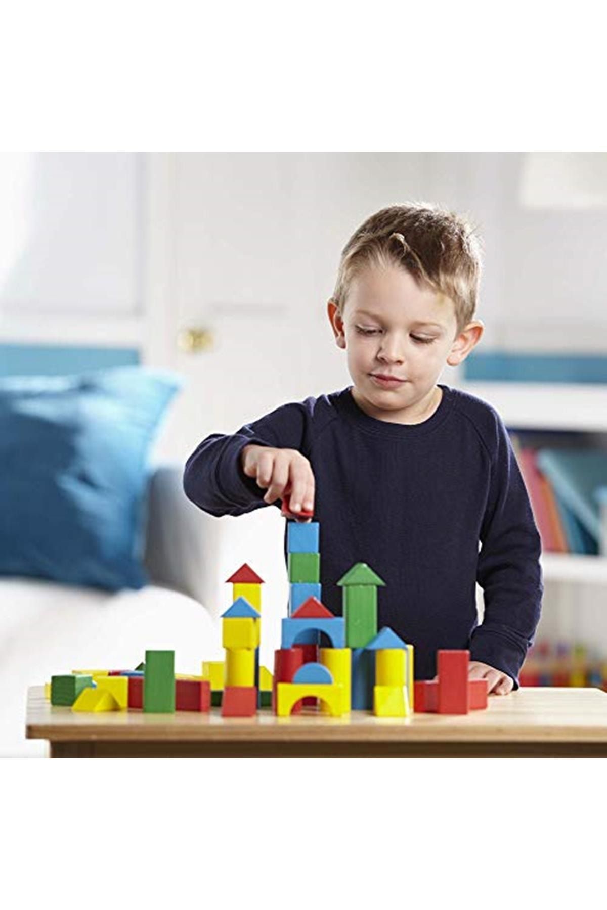 لگو و اسباب بازی های ساخت محور Melissa Doug برند: مجموعه بلوک چوبی ، 100 قطعه 10481 دسته: حمام Melissa & Doug
