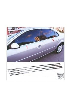 Ford Mondeo Uyumlu Krom Cam Çıtası 4 Parça 2000-2007 Arası Paslanmaz Çelik FTY-405