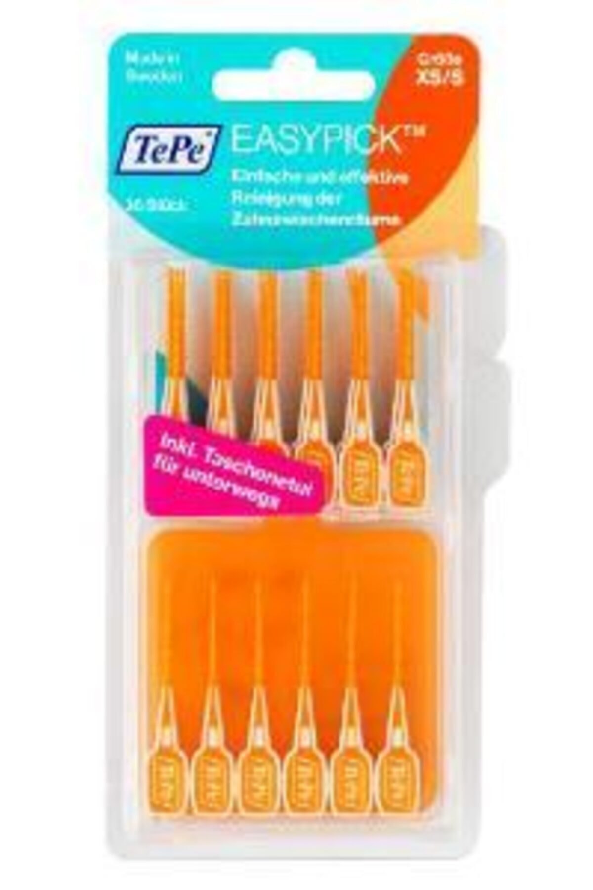 TePe Easypıck (TURUNCU) Silikon Kürdan X-small - Small