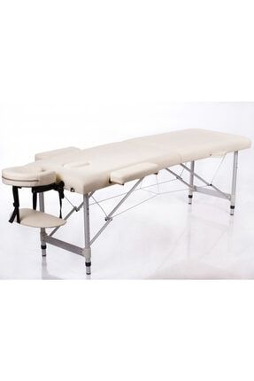 Katlanabilir Metal Masaj Masası, çanta Tipi Masaj Ve Tedavi Yatağı Beyaz MAXİ0409
