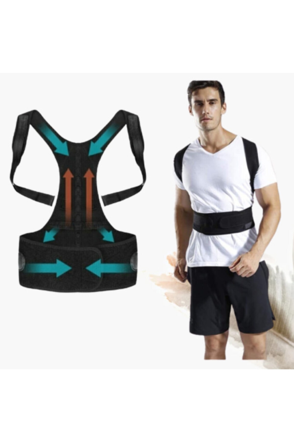 Ankaflex Sırt Duruş Düzeltici Omuz Desteği Dik Duruş Üst Sırt Desteği Sırt Düzleştirici Duruş Düzeltici Korse