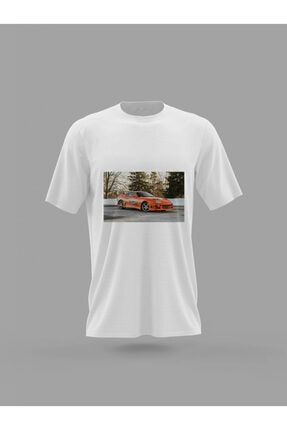 Toyota Supra Hızlı Ve Öfkeli Paul Walker Unutulmaz Nostalji Baskılı T-shirt PNRMTSHRT4061