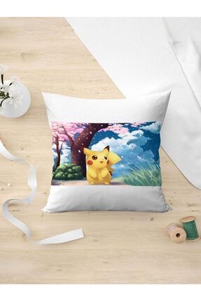 Pokemon Pikachu Pikaçu Yastık Kılıfı PNRMYSTT2310