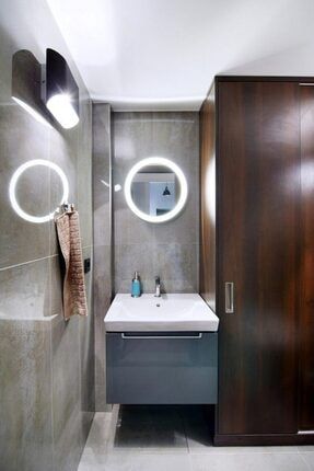 50 Cm Ledli Ayna Dresuar Hol Koridor Duvar Salon Banyo Wc Ofis Çocuk Yatak Odası Boy DNDR3461