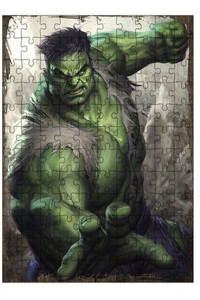 Ahşap Mdf Puzzle Yapboz Hulk Yeşil Dev 120 Parça 25*35 Cm TYC00338695998