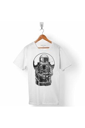 Astronaut Rebel Nasa Uzay Astronot Erkek Tişört T01B3158