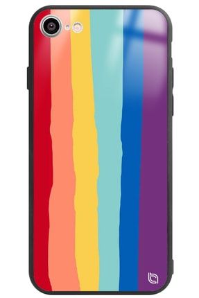 Iphone 7 Rainbow Gökkuşağı Premium Desenli Glossy Telefon Kılıfı Uyumlu rainbowglossy_168