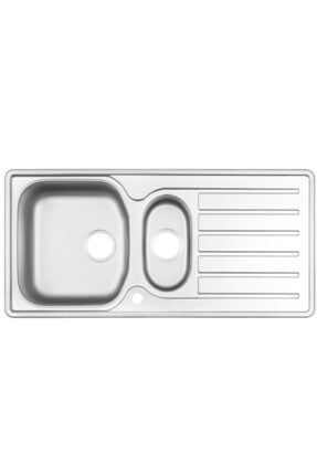 1,5 Gözlü Damlalıklı Paslanmaz Çelik Mikro Desenli Ankastre Evye Sol (48x100 Cm) YDX-6111MDSol