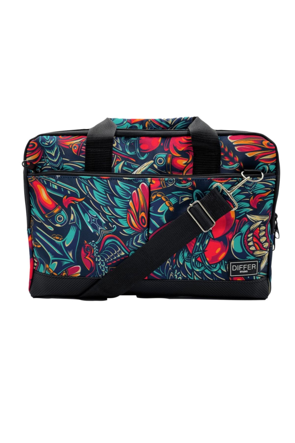 Differ-15.6'' Inch, Mask Pattern, Shoulder Strap and Cross Notebook Laptop Macbook Bag 4