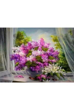 Çiçeklerdeki Esinti Sayılarla Boyama Seti 40x50 Cm (TUVALE GERİLİ) 3076