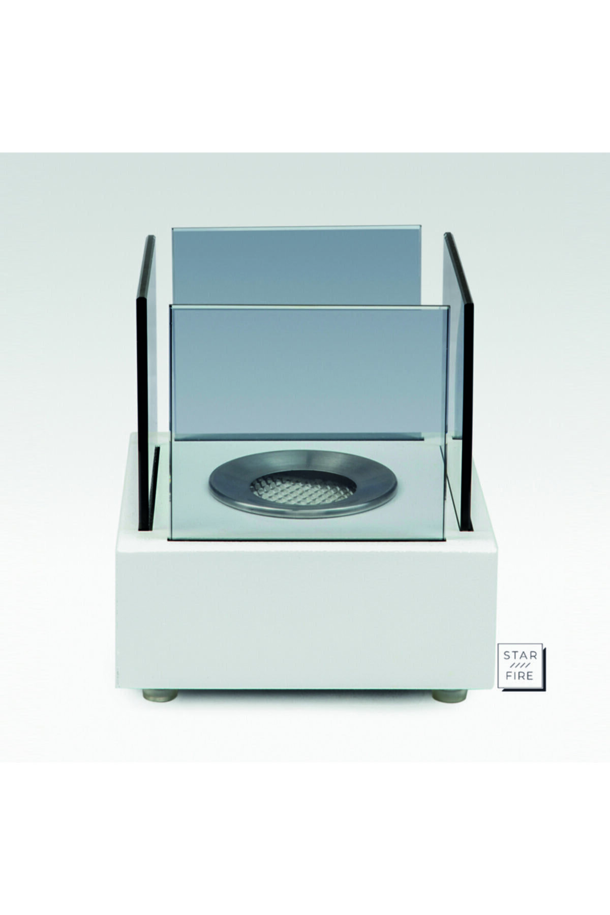 Mini Elegance - Desktop Fireplace (bioethanol Fireplace) (white)