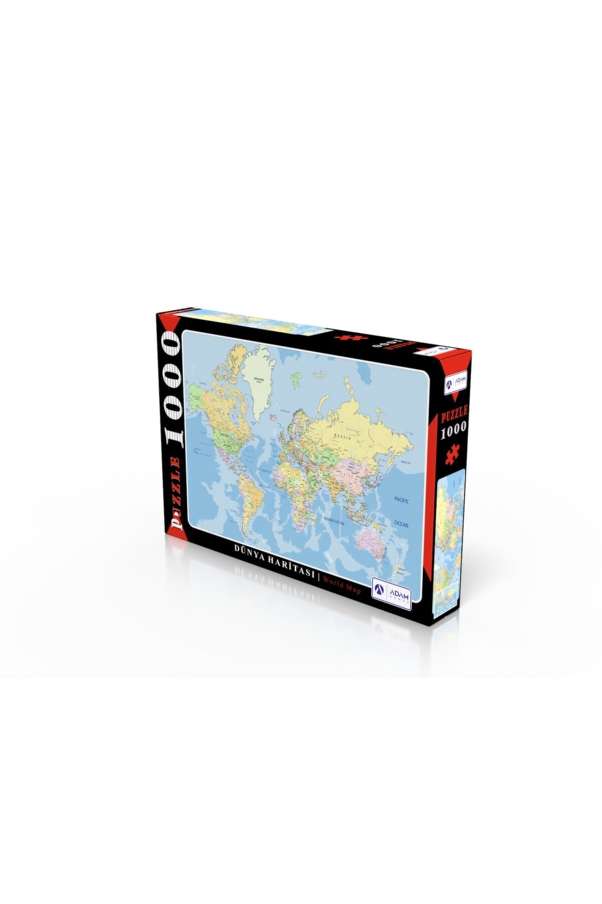 Adam Games Dünya Haritası 1000 Parça Puzzle Yapboz PN7153
