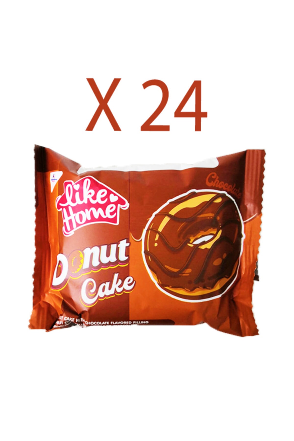AMERICAN FOOD Like Home Donut Çikolatalı 50gr X24 Adet