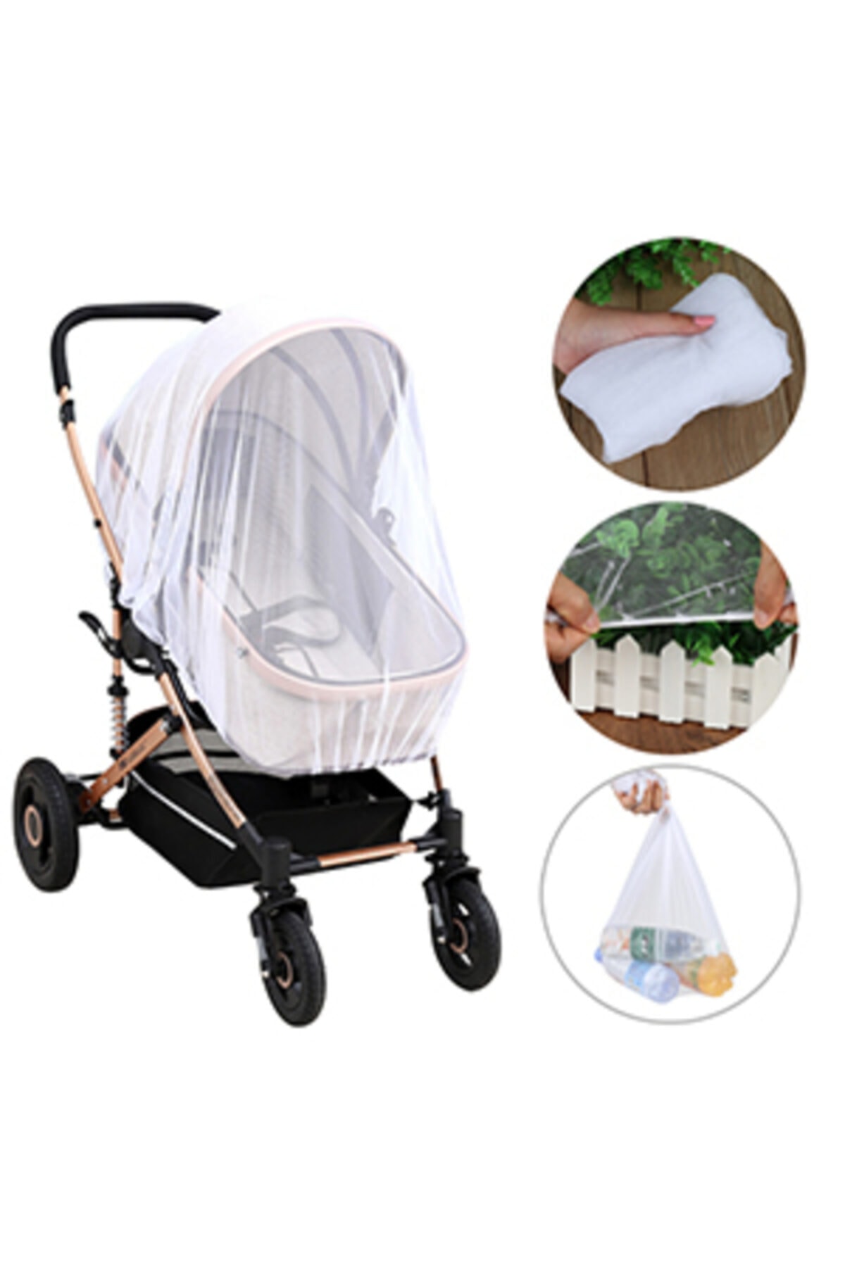 RevuBaby Bebek Arabası Sinekliği Puset Cibinlikiği Sineklik fotoğrafı 3 (önizleme)