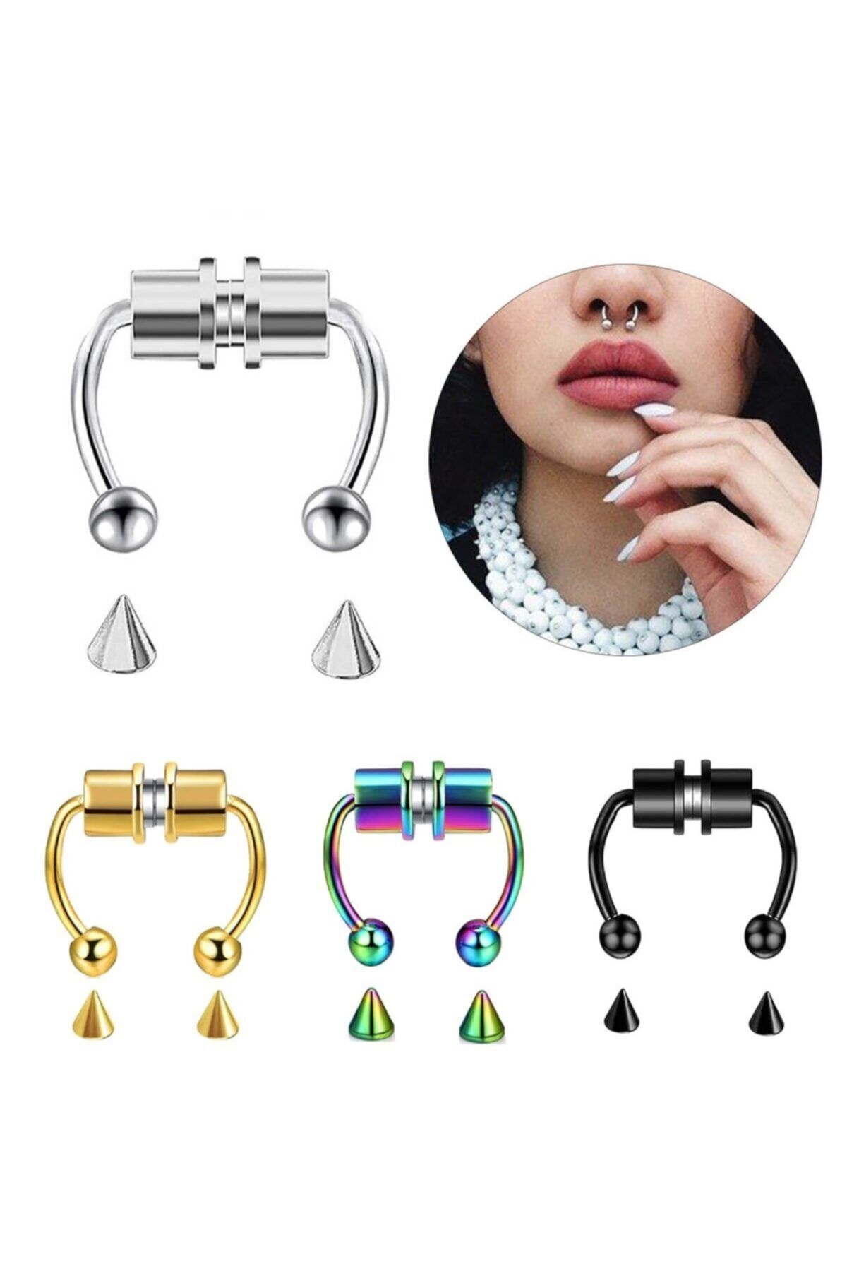 Falsk hot sale septum piercing
