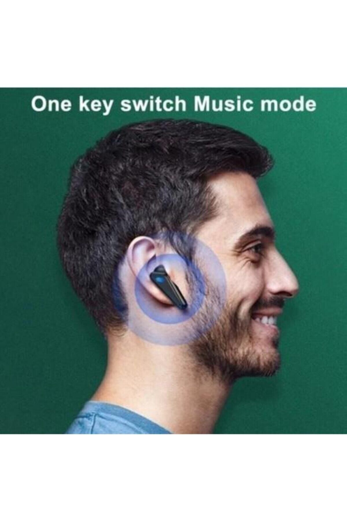 K55 Kablosuz Led Işıklı Oyuncu Bluetooth Kulaklık 5.0 Siyah #2