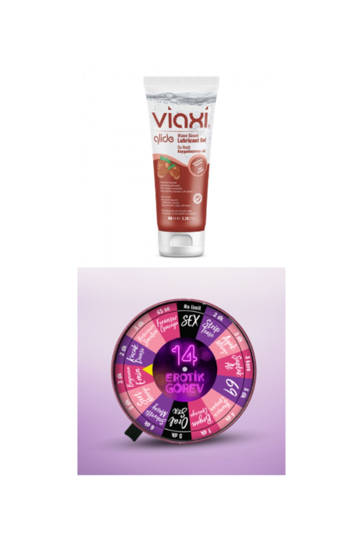 Ozzy Store Erotik Görev Çarkı ve Glide Çilekli Kayganlaştırıcı Jel 100 ml