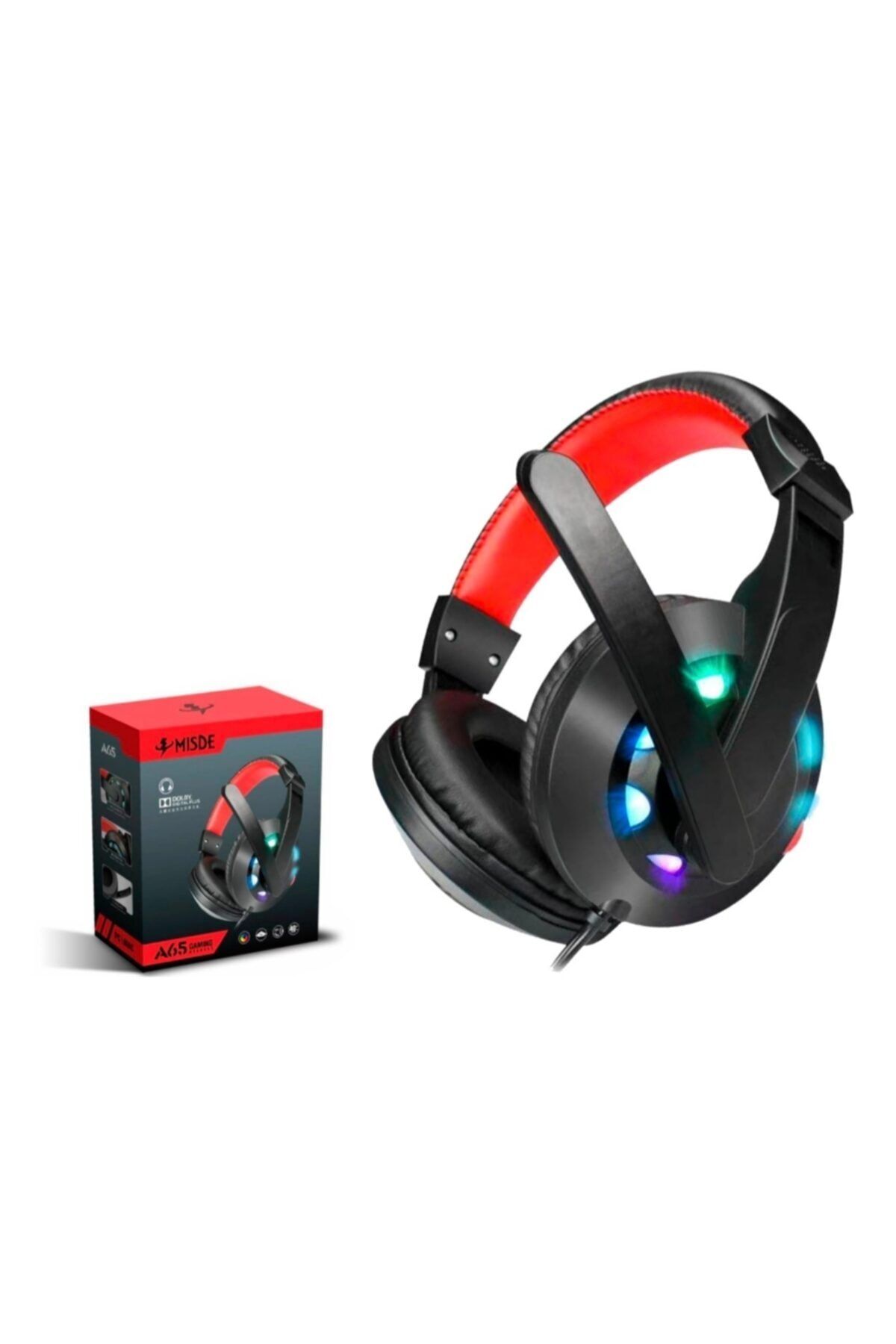 Gaming Headset Mikrofonlu Usb Kulaküstü Kulaklık A65 Yeşil #2
