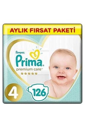 Bebek Bezi Premium Care 4 Beden 126 Adet Maxi Aylık Fırsat Paketi Bebek Bezi BRKBLGS5029888