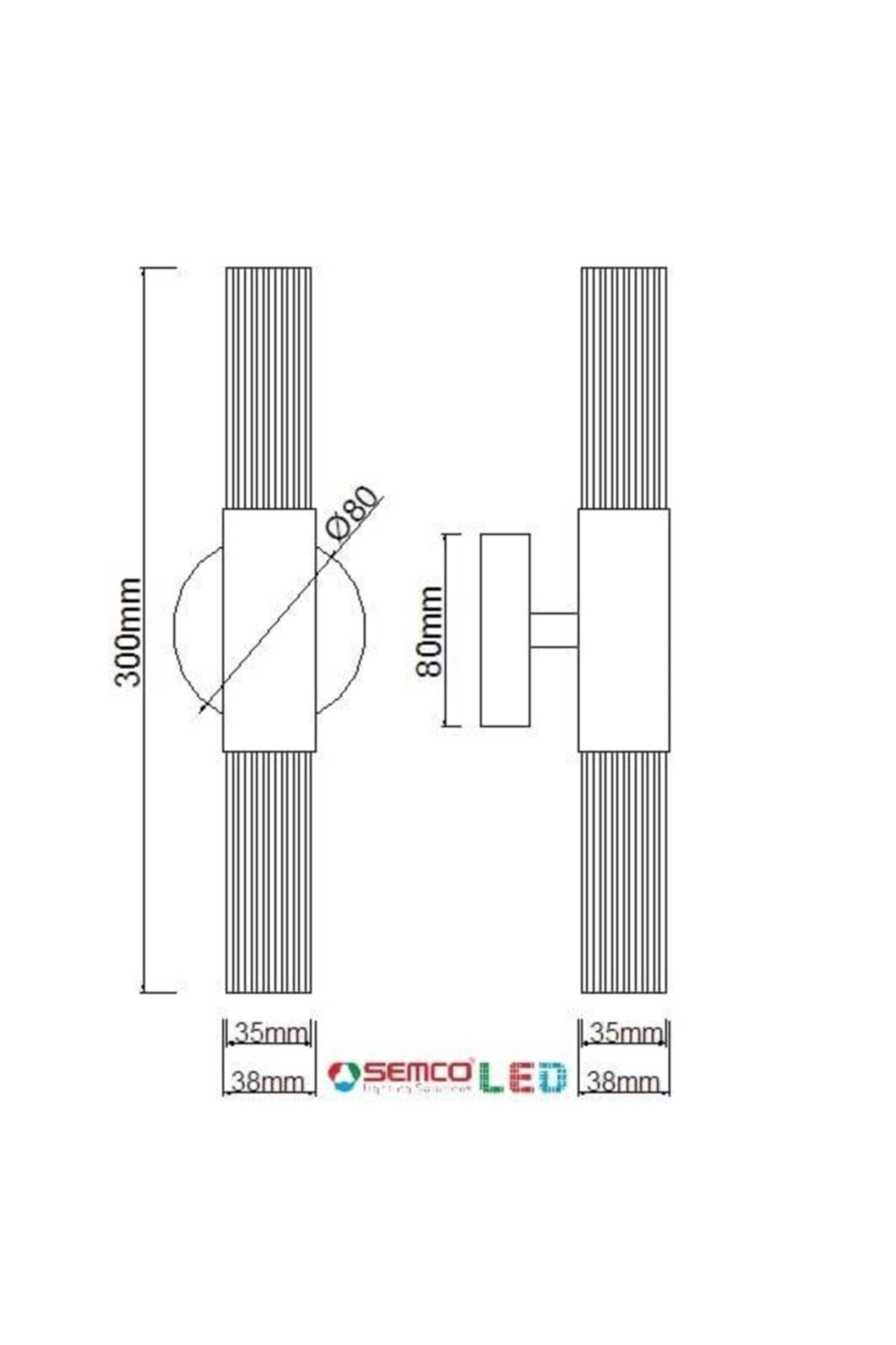 Semco Led Aydınlatma Altın Renk Kaplamalı Infınıty Duvar Aplik - Fiyatı ...