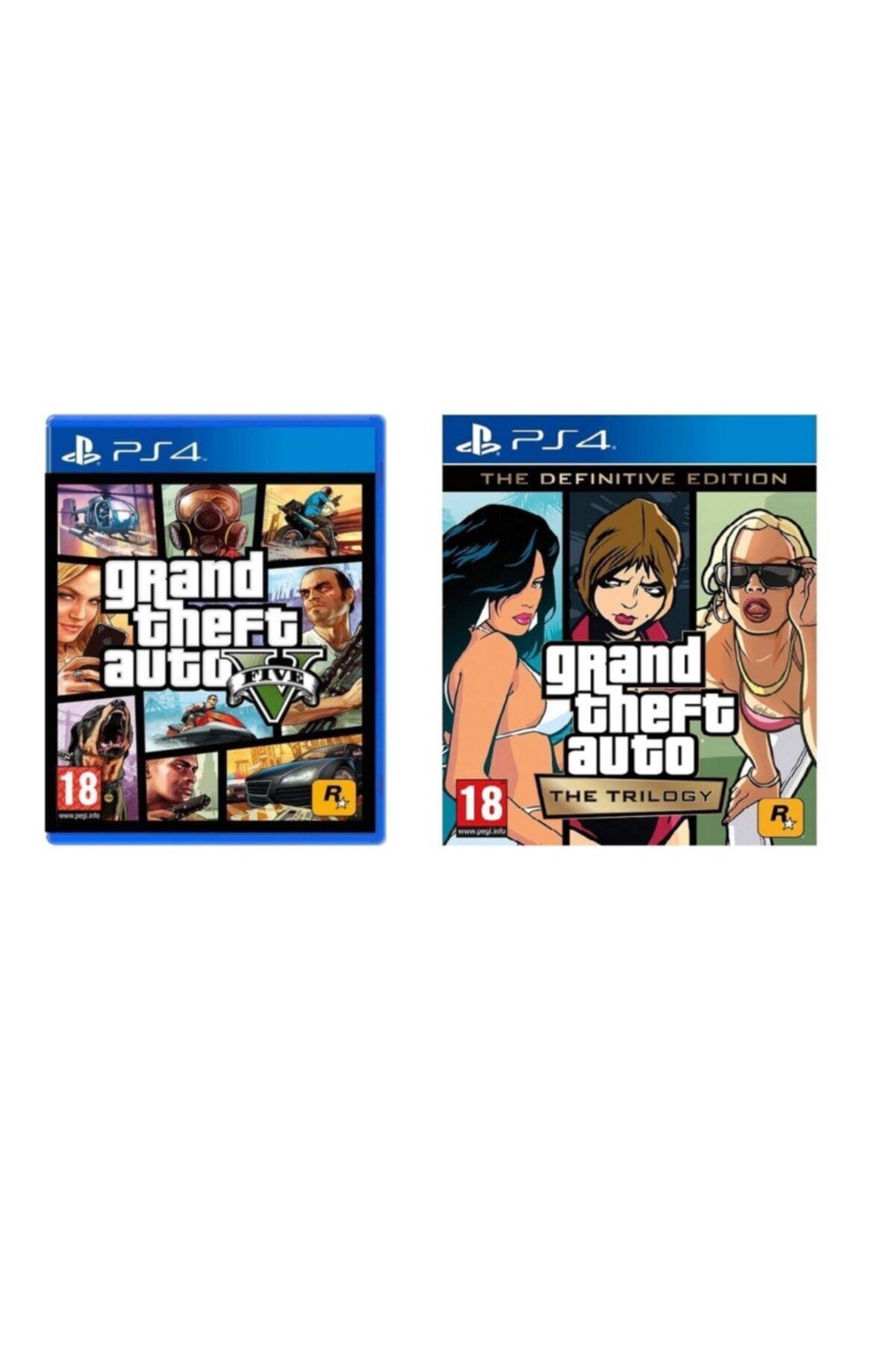 Rockstar Games Ps4 Gta Full Paket Gta 5 Gta Trilogy Definitive