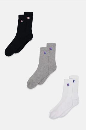 Çorap 3'lü Set Athletic Socks Siyah / Gri / Beyaz 803592-2335