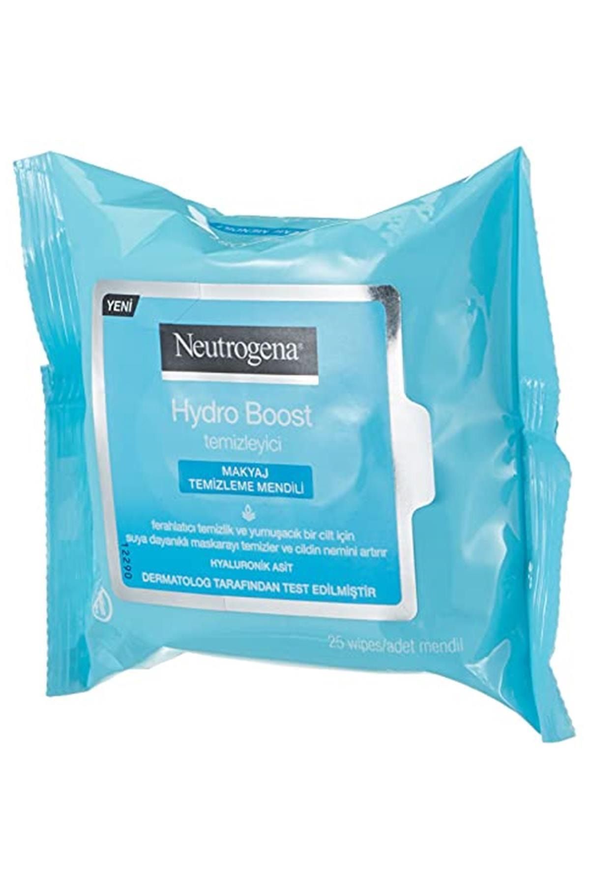دستمال مرطوب پاک کننده آرایش Hydro Boost 25 عدد Neutrogena
