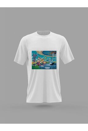 Unisex Jetgiller Cartoon Network Ikibinler Nostalji Retro Baskılı T-shirt PNRMTSHRT4180