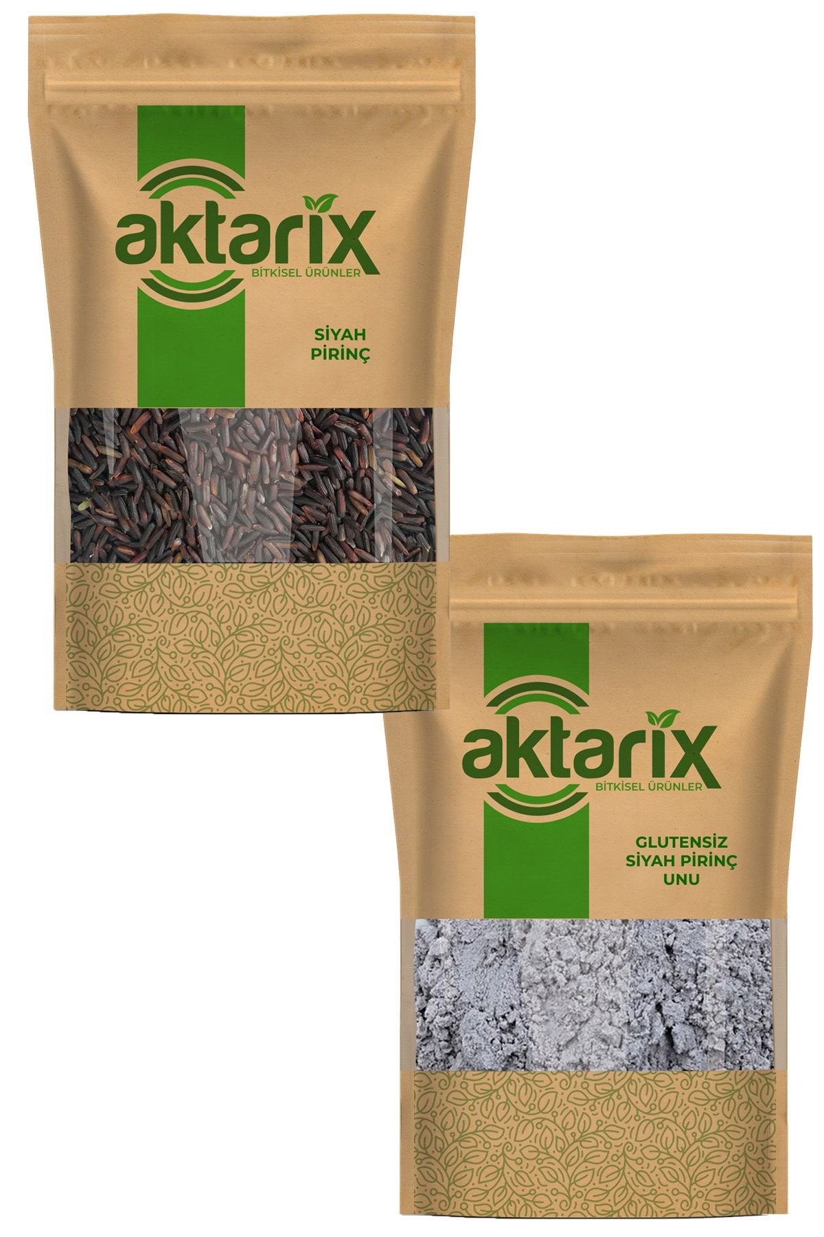 aktarix 50 Gr Siyah Pirinç + 50 Gr Siyah Tam Pirinç Unu